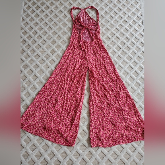 Free People Arlo Ditsy Floral Print Timeless Jumpsuit NWOT Size XS Boho Chic - Picture 7 of 14